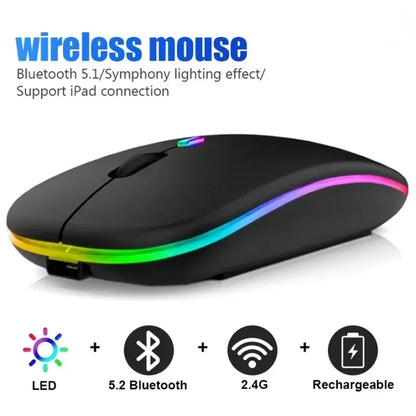 ZONIX Neon RGB Dual Mode Wireless Rechargeable Mouse