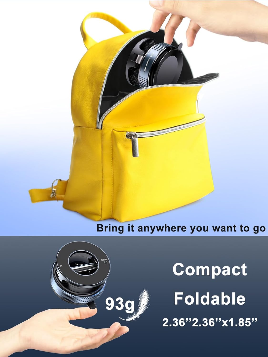 Magnetic Vacuum Suction Phone Holder, 360° Swivel