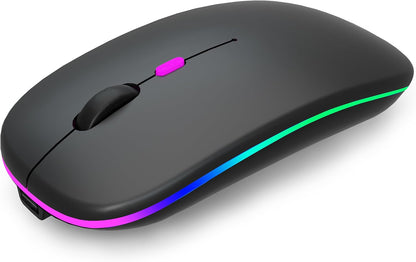HP W10 Wireless Rechargeable Mouse, RGB Silent Click