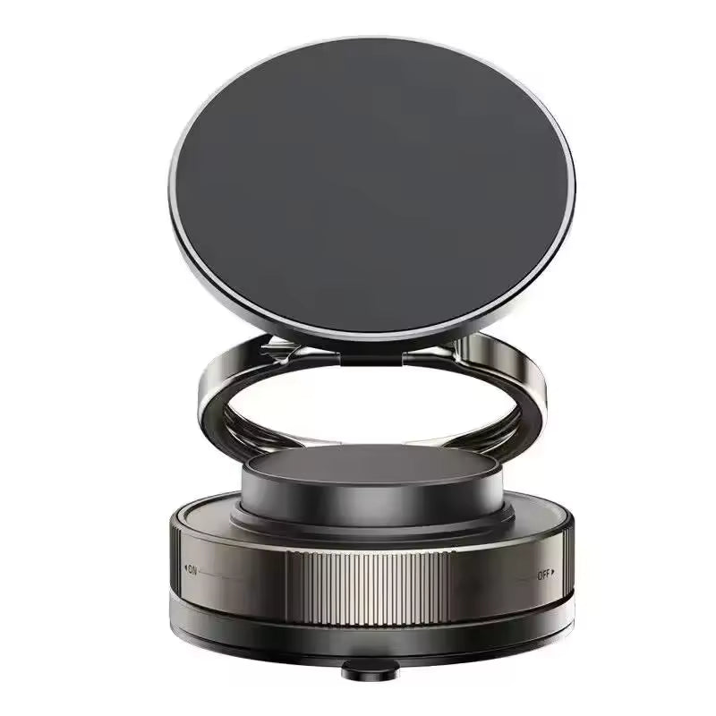 Folding Magnetic Phone Holder, Vacuum Suction, 360°