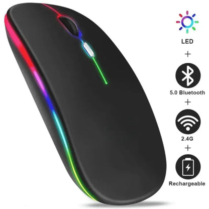 ZONIX Neon RGB Dual Mode Wireless Rechargeable Mouse